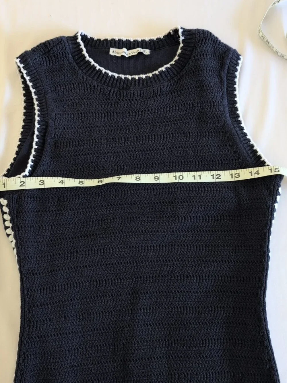 Abercrombie & Fitch Navy Blue Knit Maxi Dress